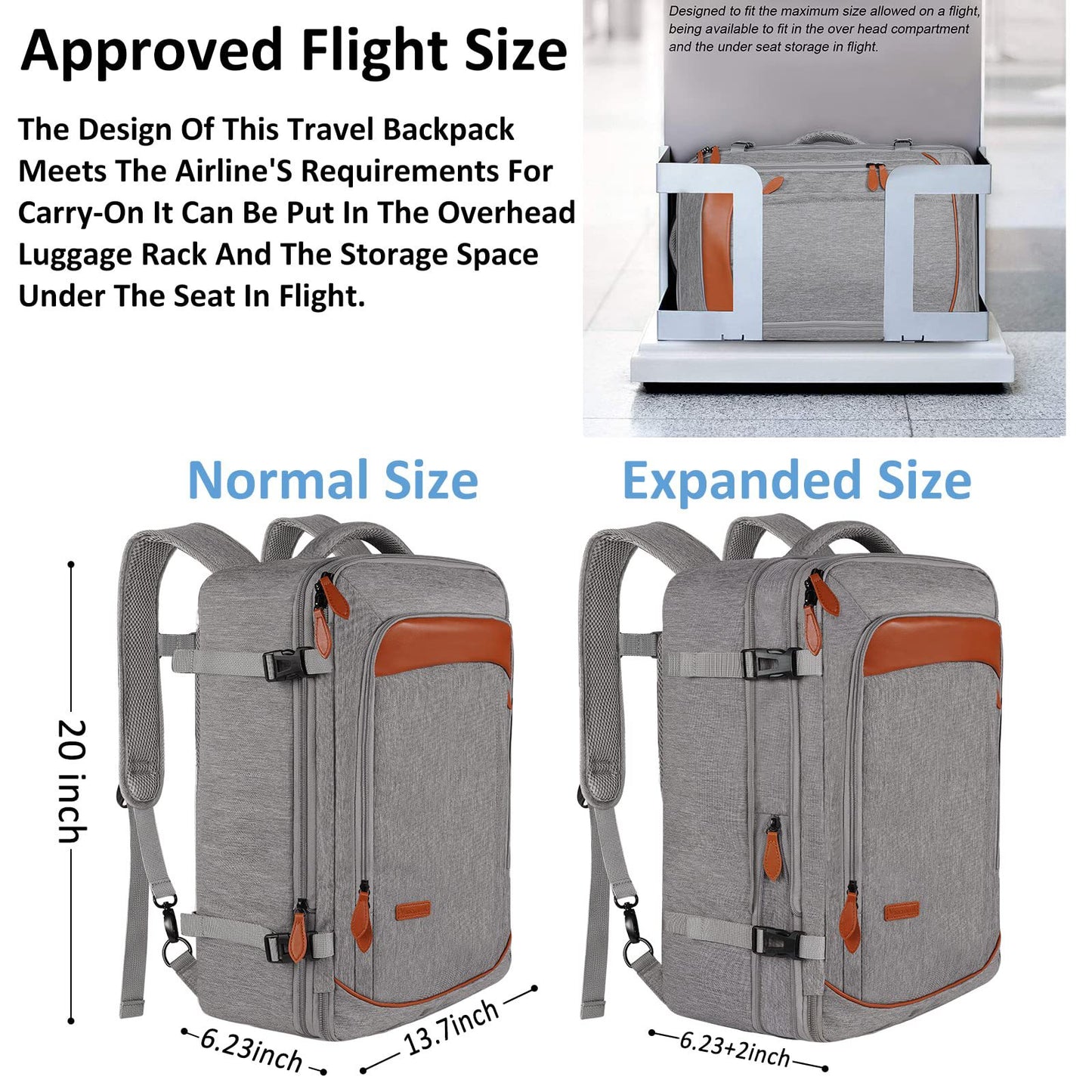 Eshow Travel Backpack for Men Women with Large Capacity