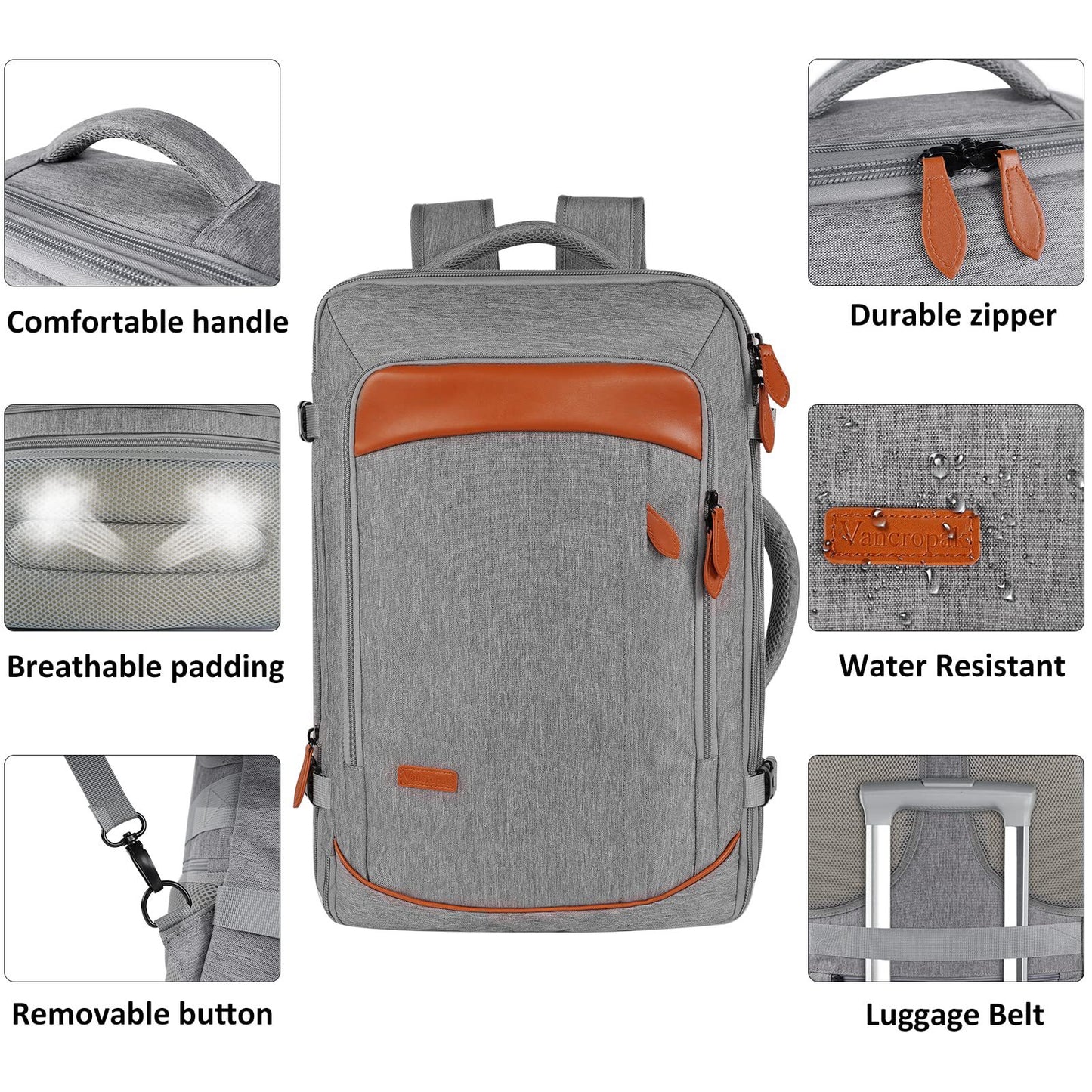 Eshow Travel Backpack for Men Women with Large Capacity