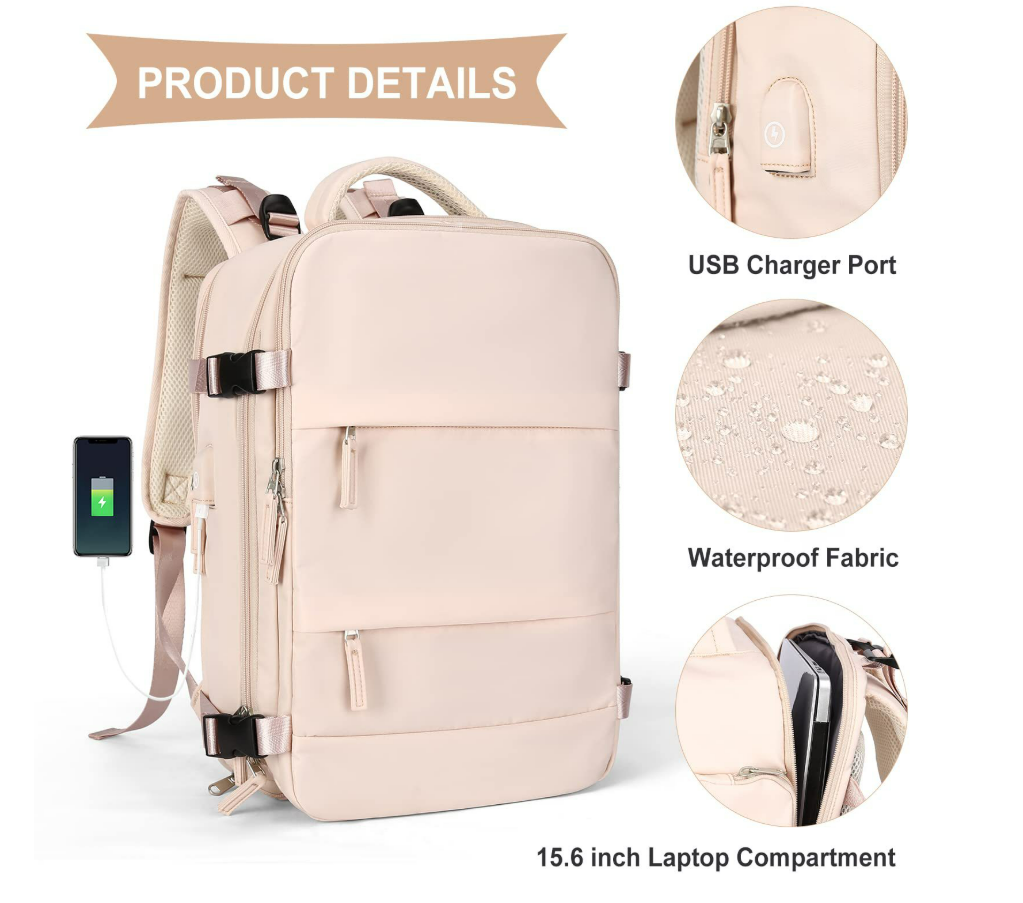 Eshow Multifunctional Travel Backpack for Men Women with 20-35L