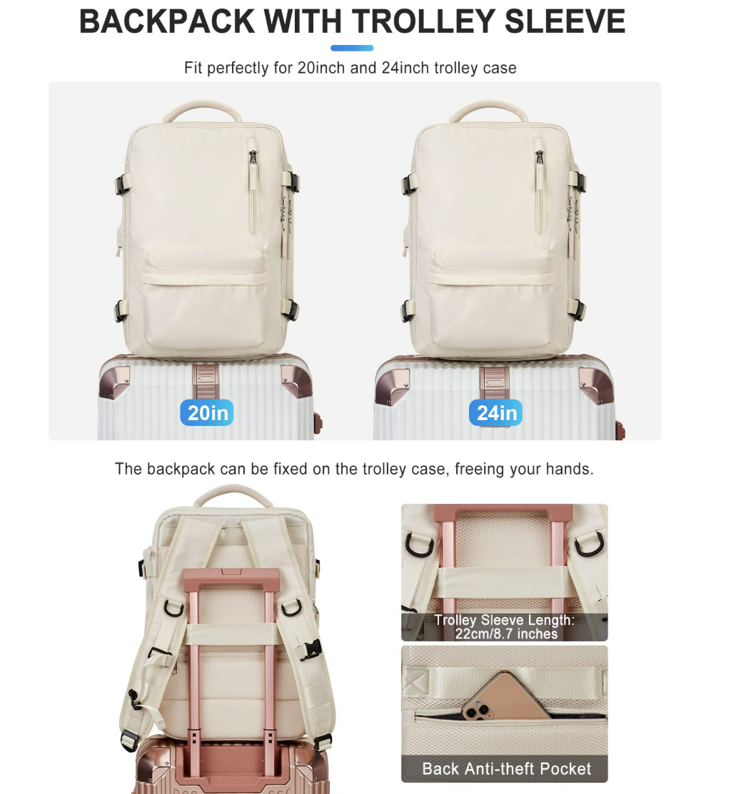 Eshow Multifunctional Travel Backpack with 20-35L for Men Women