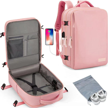Eshow Travel Backpack with Shoe Bag for Men Women