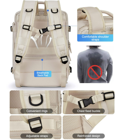 Eshow Multifunctional Travel Backpack with 20-35L for Men Women